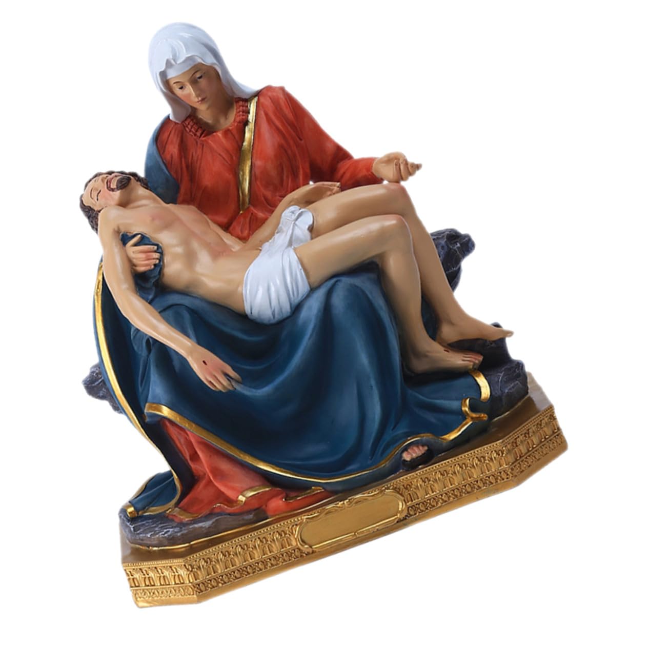 Sculpture religieuse classique en résine POPETPOP pour décoration de bureau