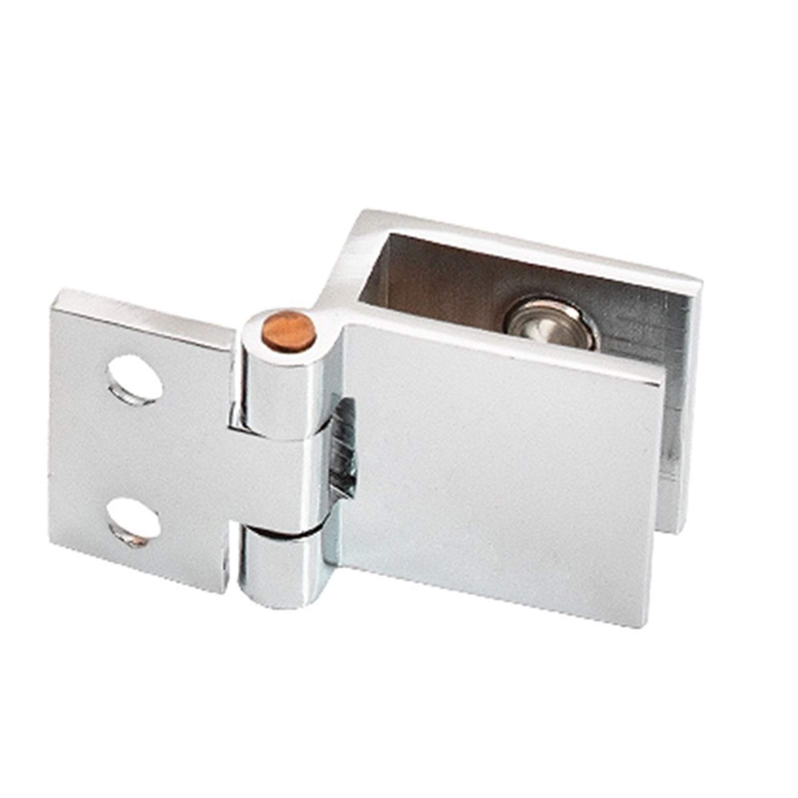 Shundeed 0 Degree Zinc Alloy Glass Clamp Diy Hinges, 5-8Mm Bilateral Clip 90 18 Glass Door Hinge For Showcase Wine Cabinet Support Connector Hardware(0 Degree)