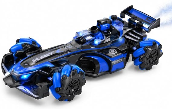 VARDEM Uzaktan Kumandalı Full Fonksiyon 2.4G Şarjlı Buharlı Işıklı F Yarış Arabası, RC Formula Model Spor Araç, Kumandalı Şarjlı Yarış Oyuncak Arabası SYR-666-813 (MAVİ)
