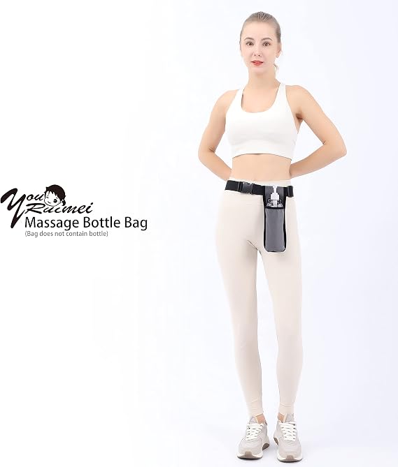 Massage Bottle Holster -2 Adjustable Massage oil Bottle Pack (Green, 1 Bottle)