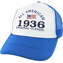 ThisWear 90th Birthday Hat All American Original Classic Age 90 Novelty Snapback Trucker Hat