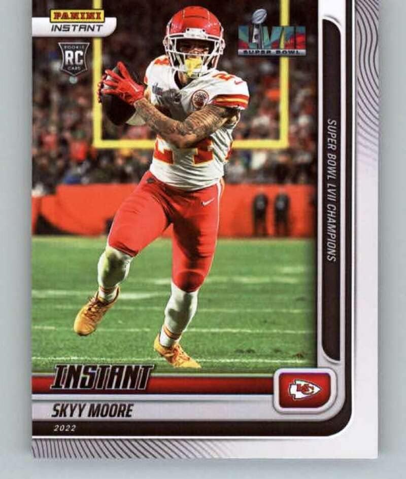 2023 Panini Super Bowl LVII Champions #9 Skyy Moore RC Rookie Kansas City Chiefs NFL Football Trading Card
