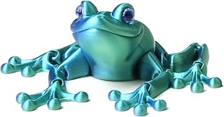 Frog Toys 3D Printed - Realistic Jumping Frog Model with Movable Joints, STEM Educational Animal Toys, PLA Material, Science Classroom & Collectible Decor