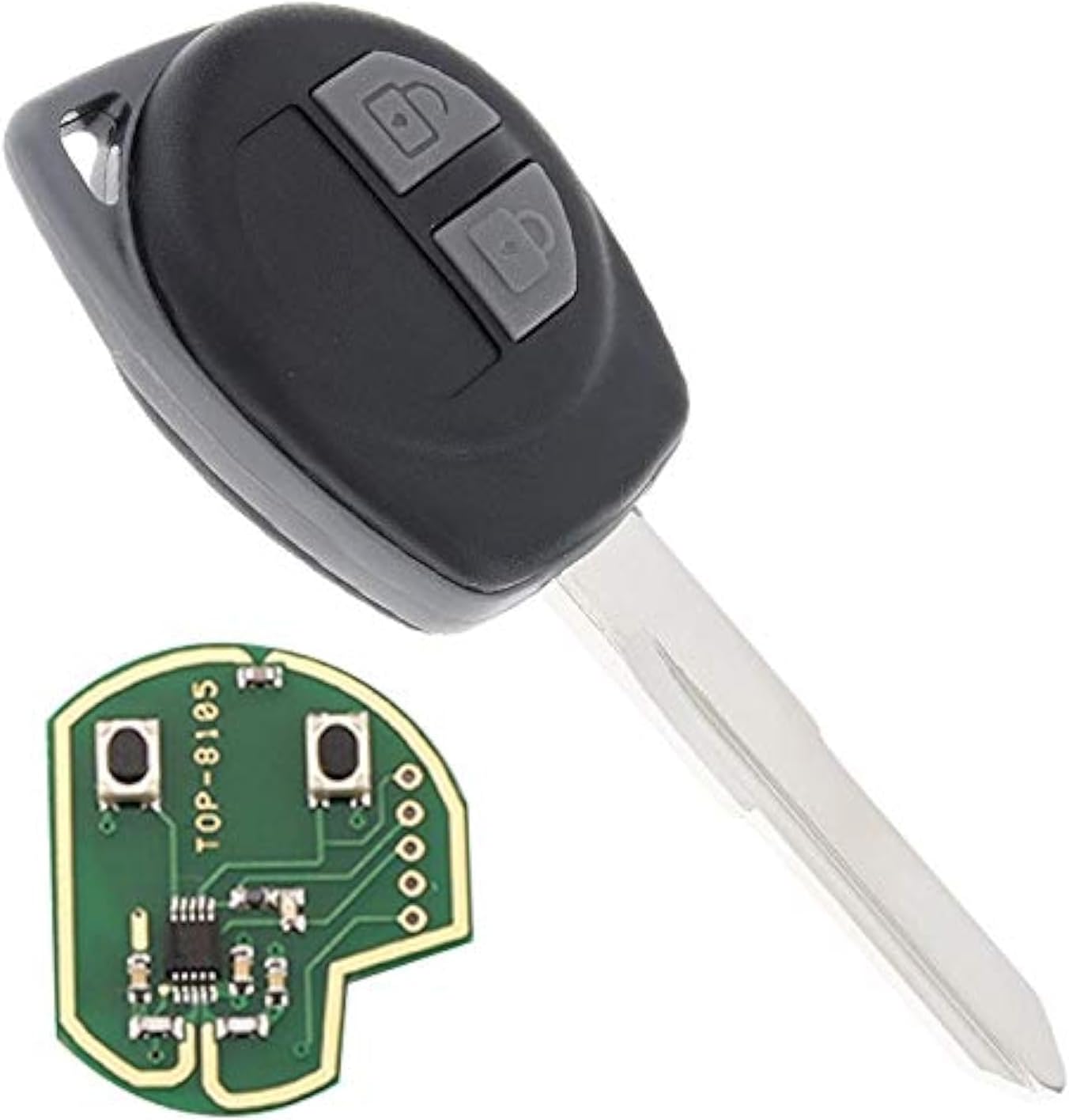 2 Buttons Keyless Uncut Flip Remote Key Fob with ID46 Chip for Suzuki Swift SX4 Alto JIMNY Vitara IGNIS Splash 2007-2013 433MHz