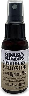 Sinus Plumber Hydrogen Peroxide Sore Throat Spray Cleans, Calms and Protects, Cold and Flu Formula