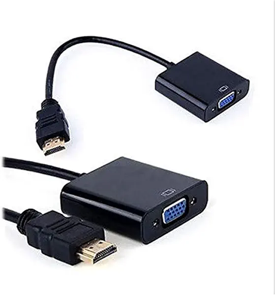 سعر ومواصفات كابل محول فيديو HDMI ذكر إلى VGA أنثى 1080P للاب توب وجهاز العرض والكمبيوتر والدي في دي (B08YNPPGPG) على Amazon EG
