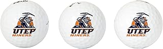 Desert Cactus University of Texas at El Paso Three Golf Balls - Full Color 3 Pack, UTEP Miners Officially Licensed Gear (Design B)