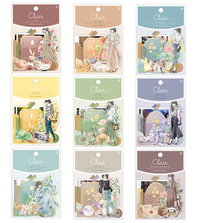 Amazon.co.jp: シール クレールシール フレークシール 第3弾 全9柄