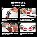 SHOEGR Shoe Wipes | Instant Dual Texture Shoe Wipes for All Shoes | Shoes Wet Wipes for Tough Stains | Multi Surface Cleaner Wipes for Sneakers, Suede, Nubuck, Canvas, Knit & Boots gallery image