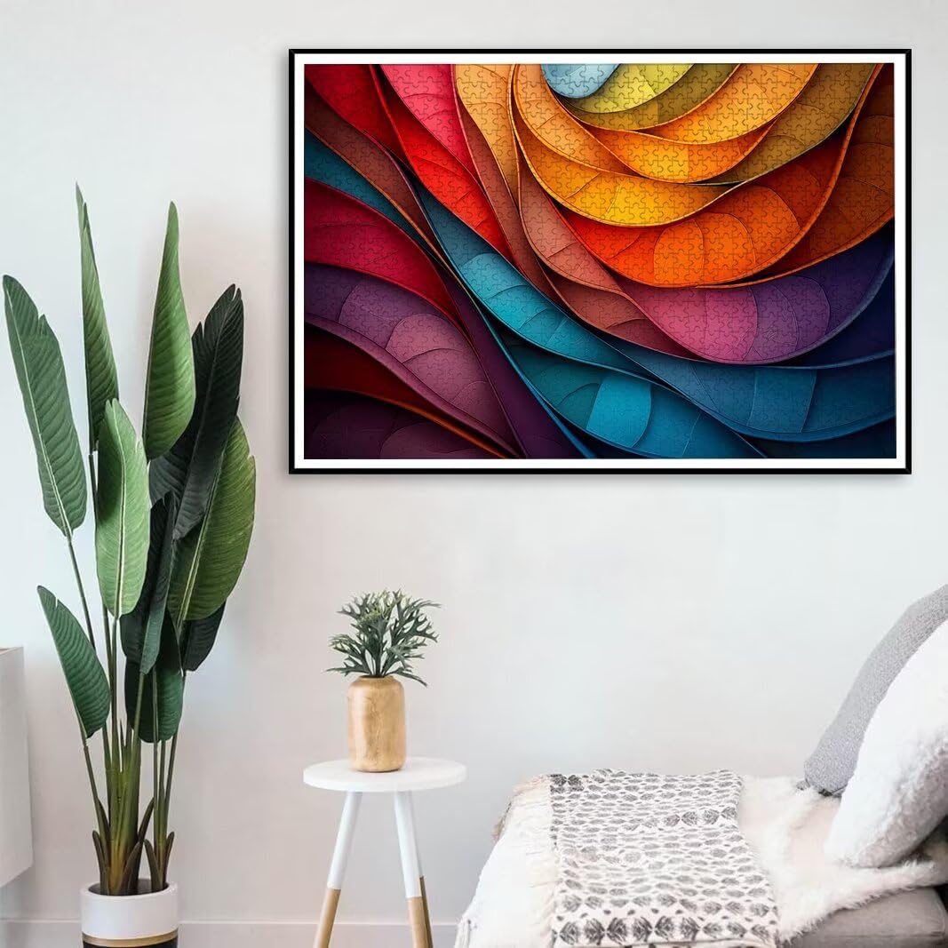 Puzzle Couleur, Puzzle 1000 Pièces Adultes, Puzzles Classiques, Décor -8794