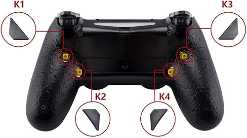 Miniatura 6 de eXtremeRate Dawn - Kit de descarga programable para controlador de PS4 con chip Mod y carcasa trasera rediseñada y 4 botones traseros, compatible