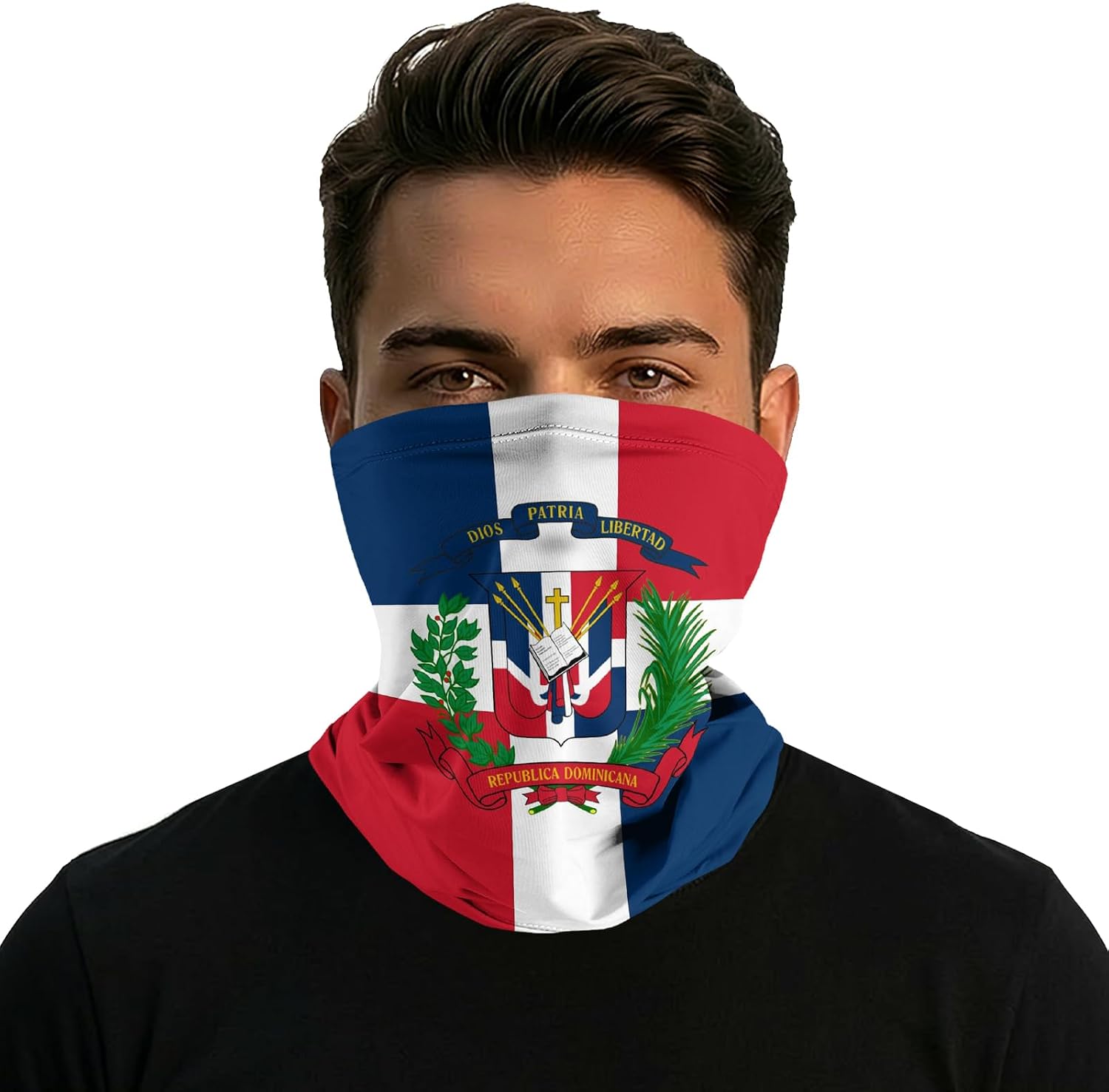 Neck Gaiter for Men Women, Flag Pattern Balaclava Face Mask Scarf, Breathable Versatile Fashion Headband Bandana