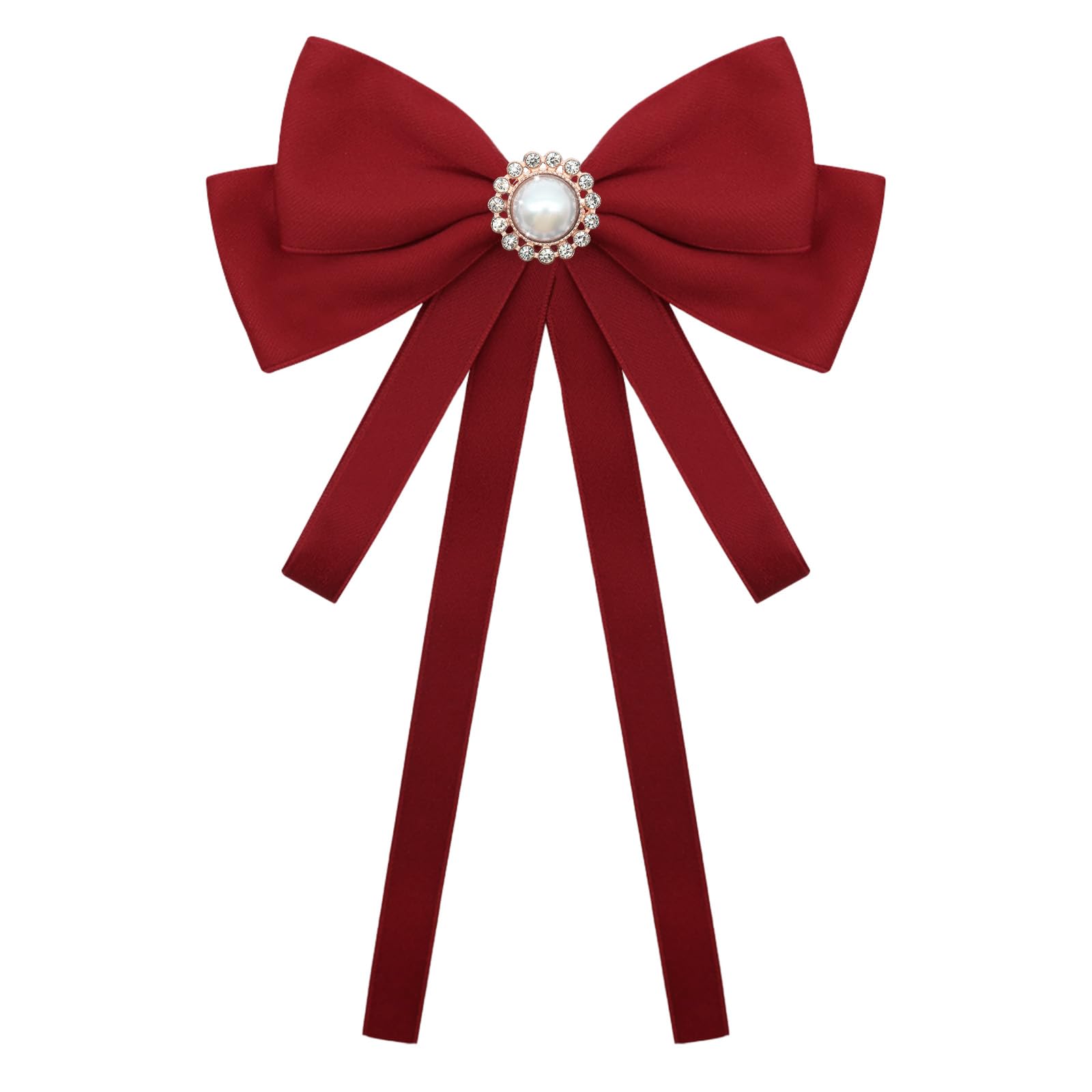 Bow Ties for Women, Adjustable Pre Tied Bow Tie Solid Color Ribbon Bowtie for Girls Ladies Party Daily Cosplay School