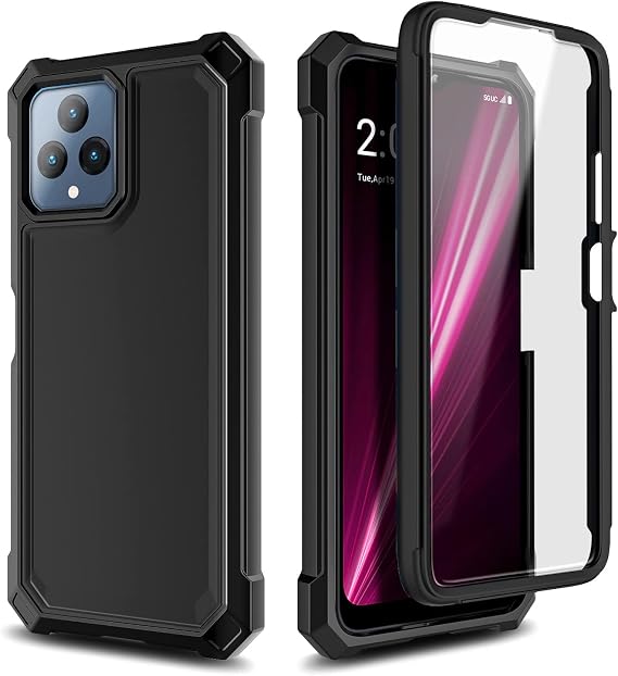 NZND for REVVL 6/6X 5G Phone Case, Shockproof Cover, Black