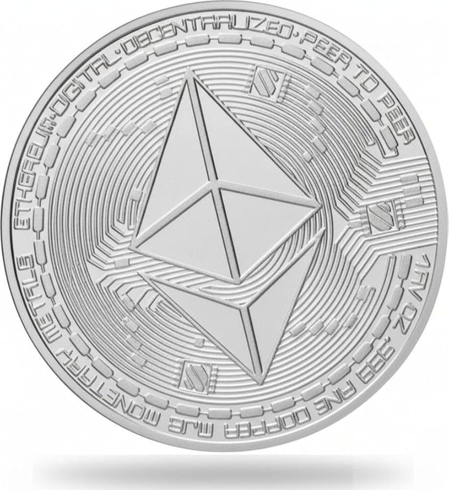 Bitcoin & Ethereum Crypto Physical Version Inspiring Technology  SilverPlated Old : Amazon.in: Toys & Games