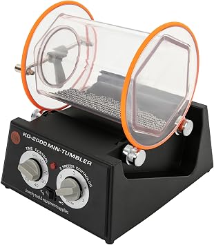 Jewelry Polisher Tumbler 11LBS/5kg, 5 Adjustable Speeds Jewelry Rotary Finisher w/Timer, 60w Jewelry Polishing Finishing Machine for Surface Polishing Grinding Buffing Gemstones Jewels Coins