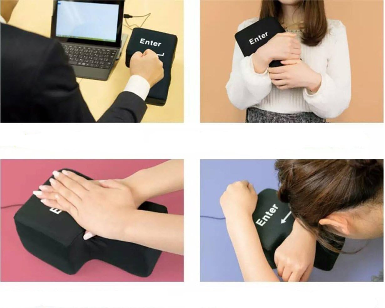 Amazon Co Jp Julyfox 巨大 エンターキー Enter Usbクッション でかい ストレス発散 昼寝枕 休憩枕使用可 おもちゃ