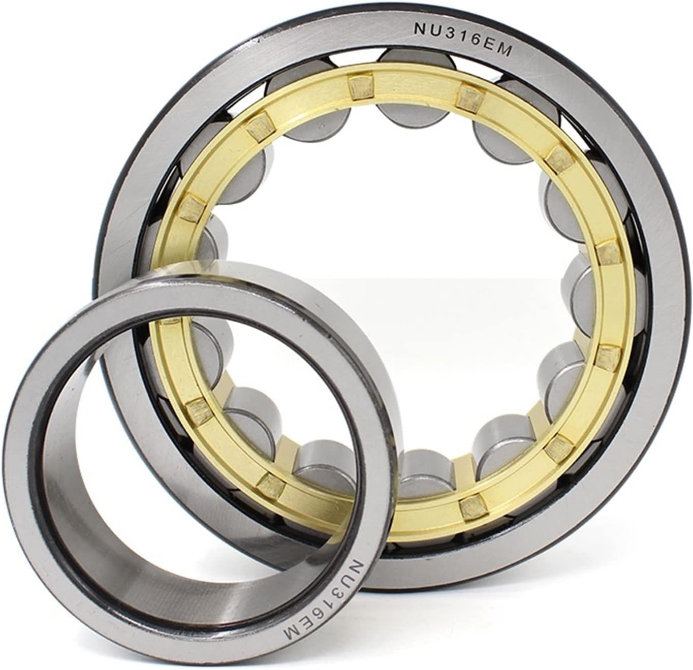 Cylindrical Roller Bearing NU202 203 204 205 206 207 208 209 210 211 212EM 1Pcs (Color : NU204)