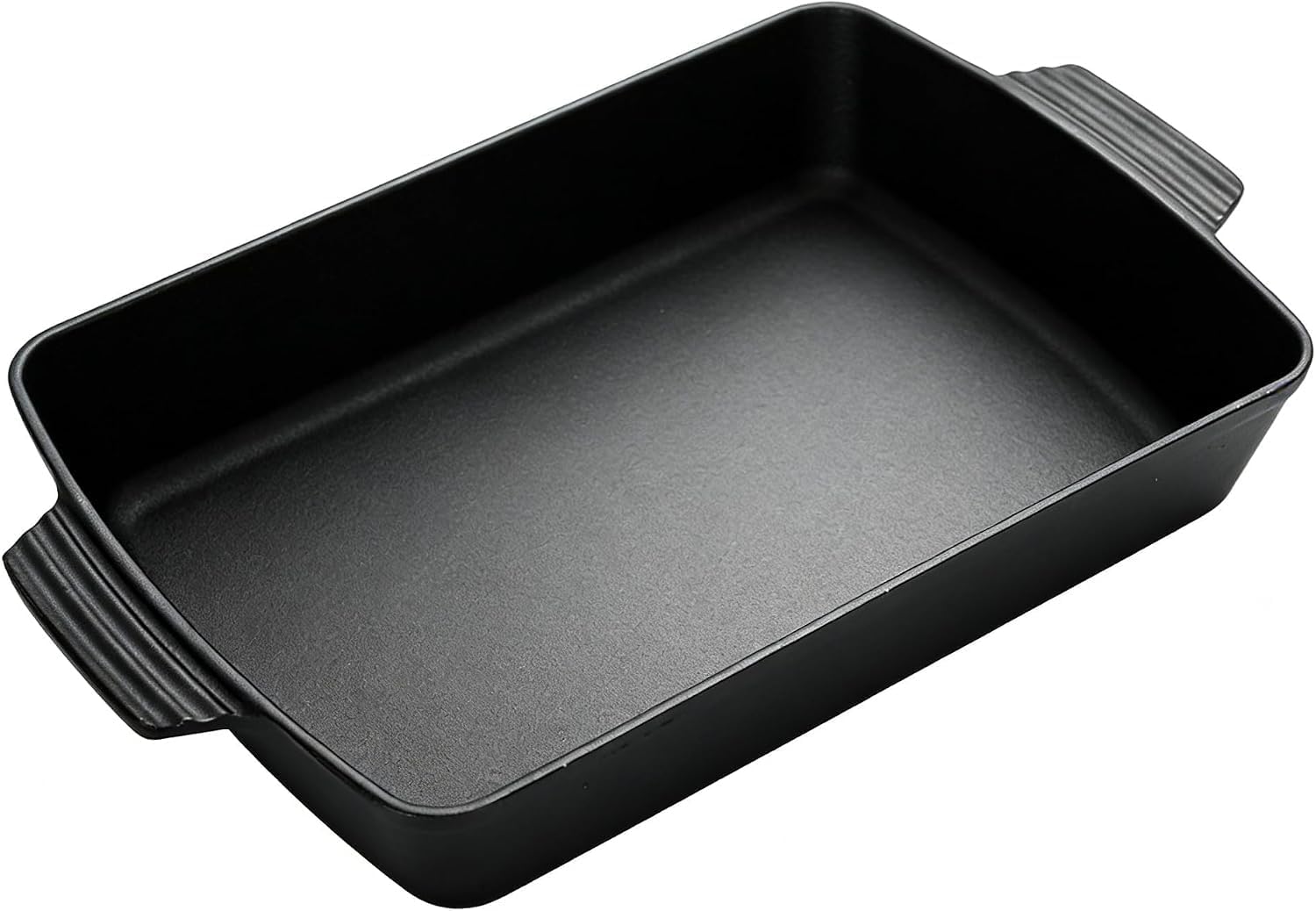 Cast Iron Lasagna Pan Deep Rectangular Baking Dish, 13" x 9.2" x 2.3"