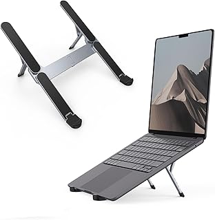 Coverzone Pocket Laptop Stand 6 Açı Ayarlanabilir Ultra Kompakt ve Hafif Dizüstü Bilgisayar Standı, 11-15.6 İnç Laptoplar ve Tabletler için Güçlü ve Şık Tasarım | XK-Holder30