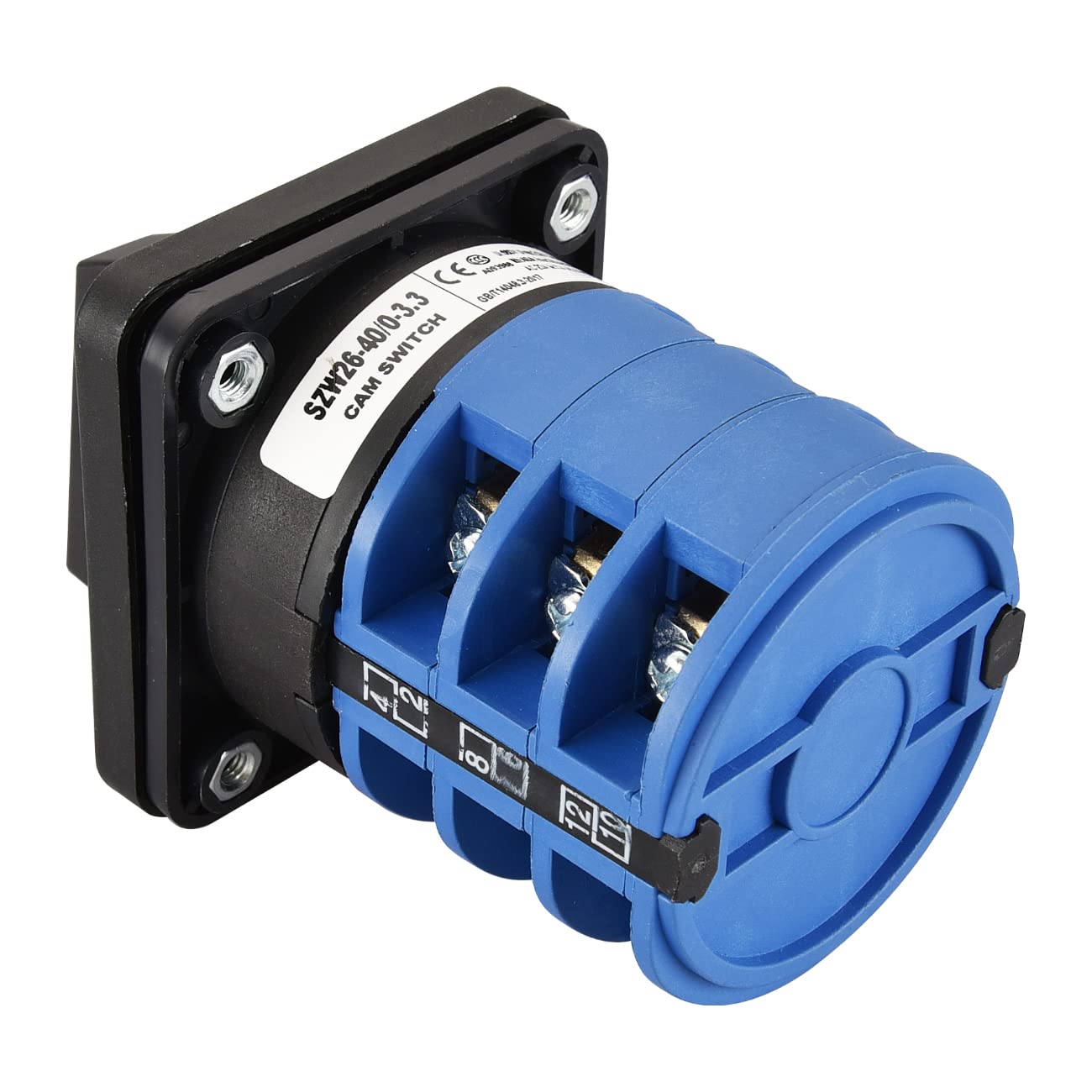 Heschen Universal Rotary Cam Selector Changeover Switch, SZW26-40/0-3.3, 660V 40A, 4 Position, 3 Phase, 12 Terminals - Image 5