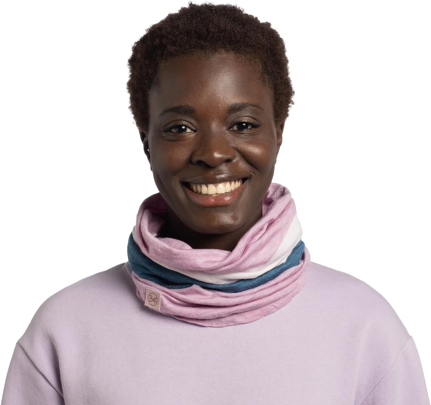 Buff Unisex Merino Wool Colourblock Move Tubular Bandana Scarf - Camelia