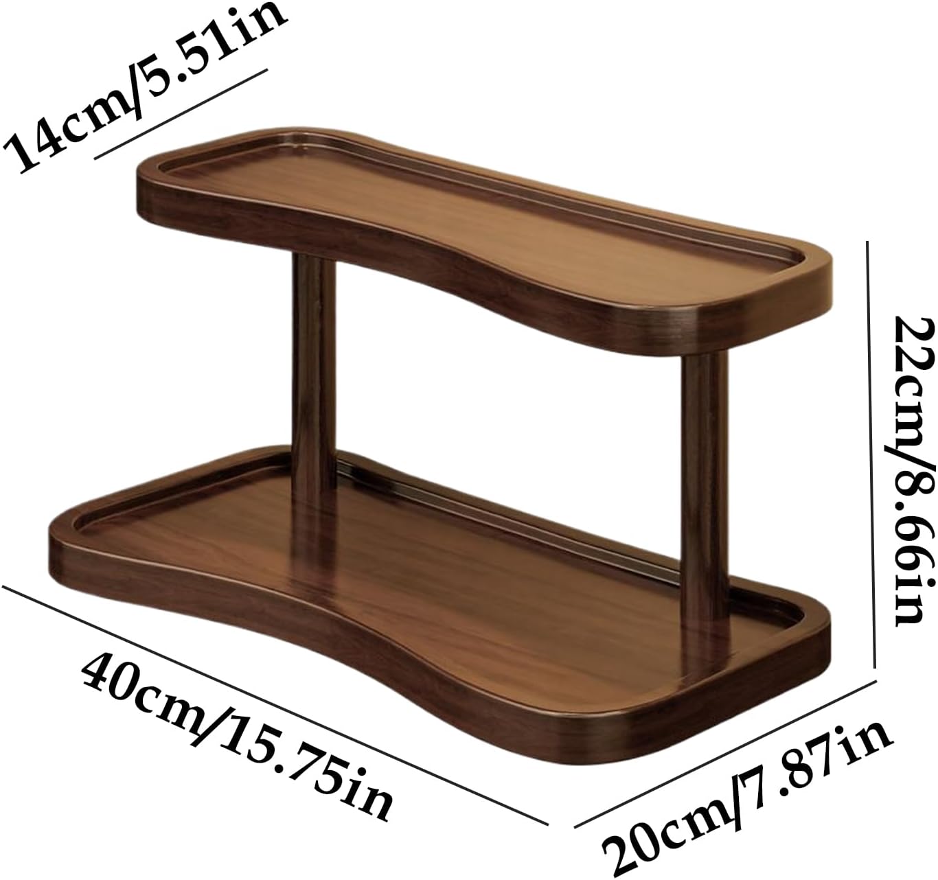 Coffee Mug Stand - 2-Tier Multi-Functional Shelf Organizer, Space-Saving Cup Storage and Display, Mug Display Rack for Adults, Family Kitchen, Indoor Tabletop, Dormitory, Bar, Desktop