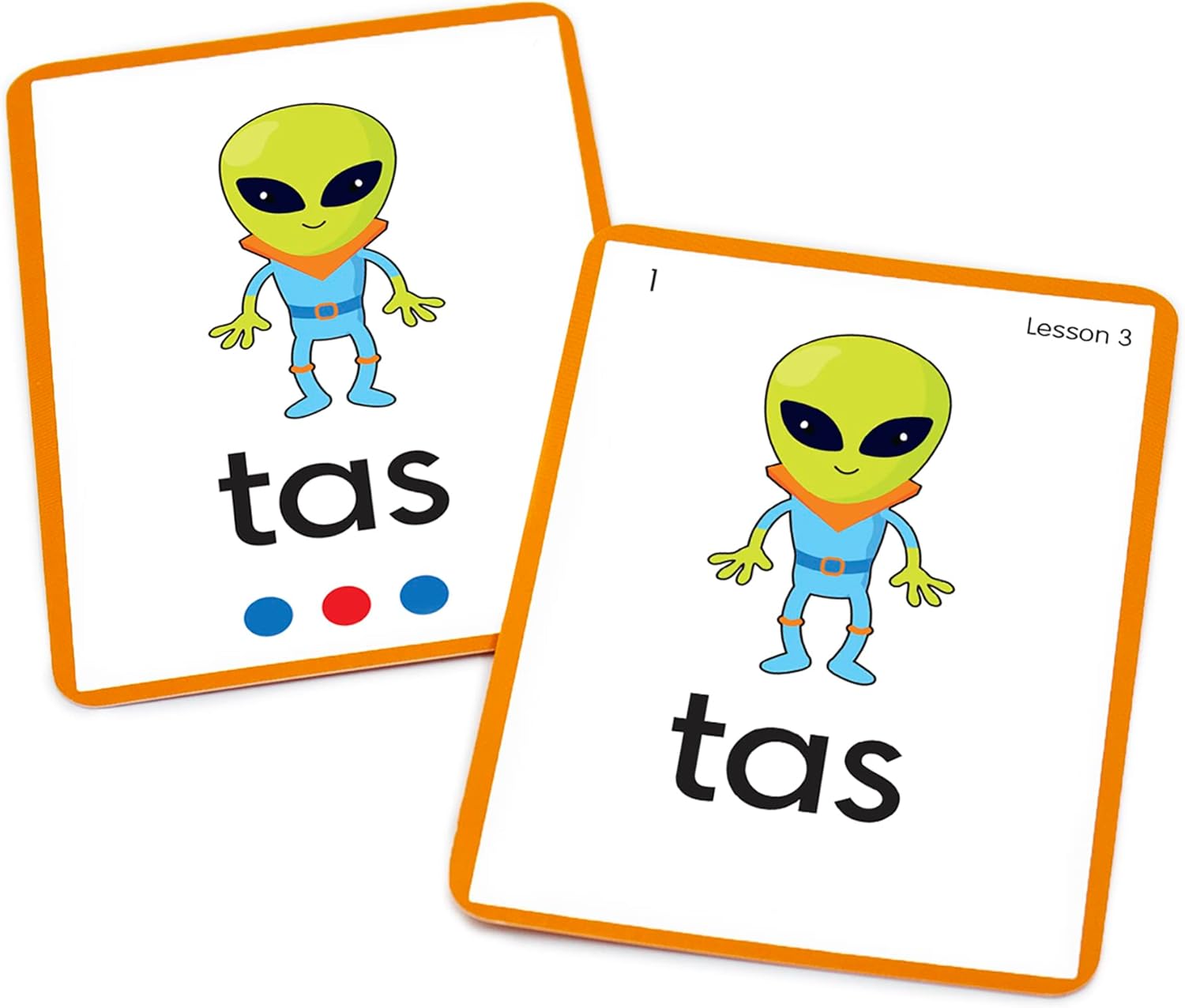 Alien Word Flashcards: Junior Learning, The Science of Reading Supplementary Resources, for Classroom or Home School use, for Ages 4+, Grade Pre-K