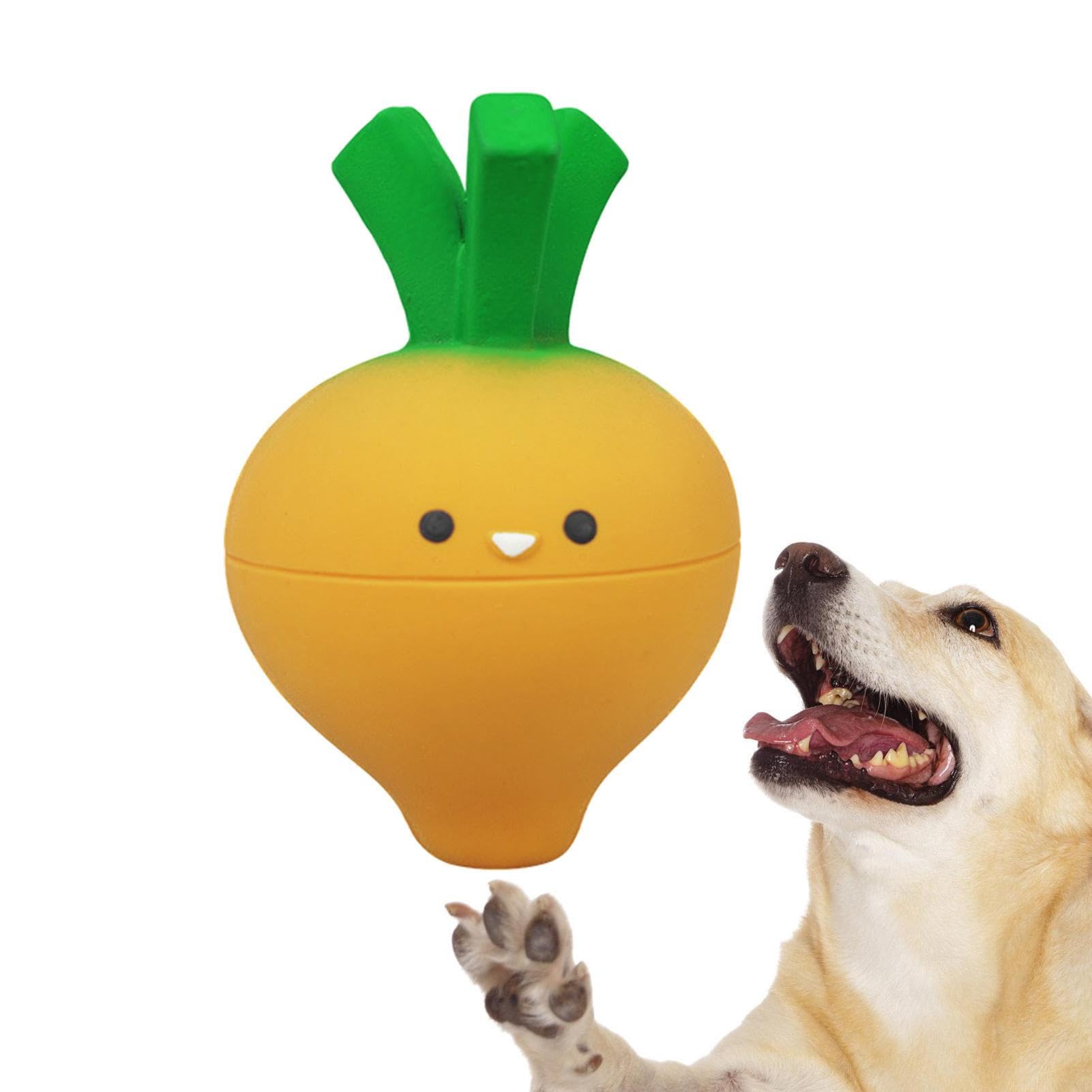 Luckxing Dog Toys Squeaky, Vegetable Chewing Toys for Puppy, Latex Large Pet Toys Soft Interactive Toys Fetch Balls Toy for Small Medium Large Chewers