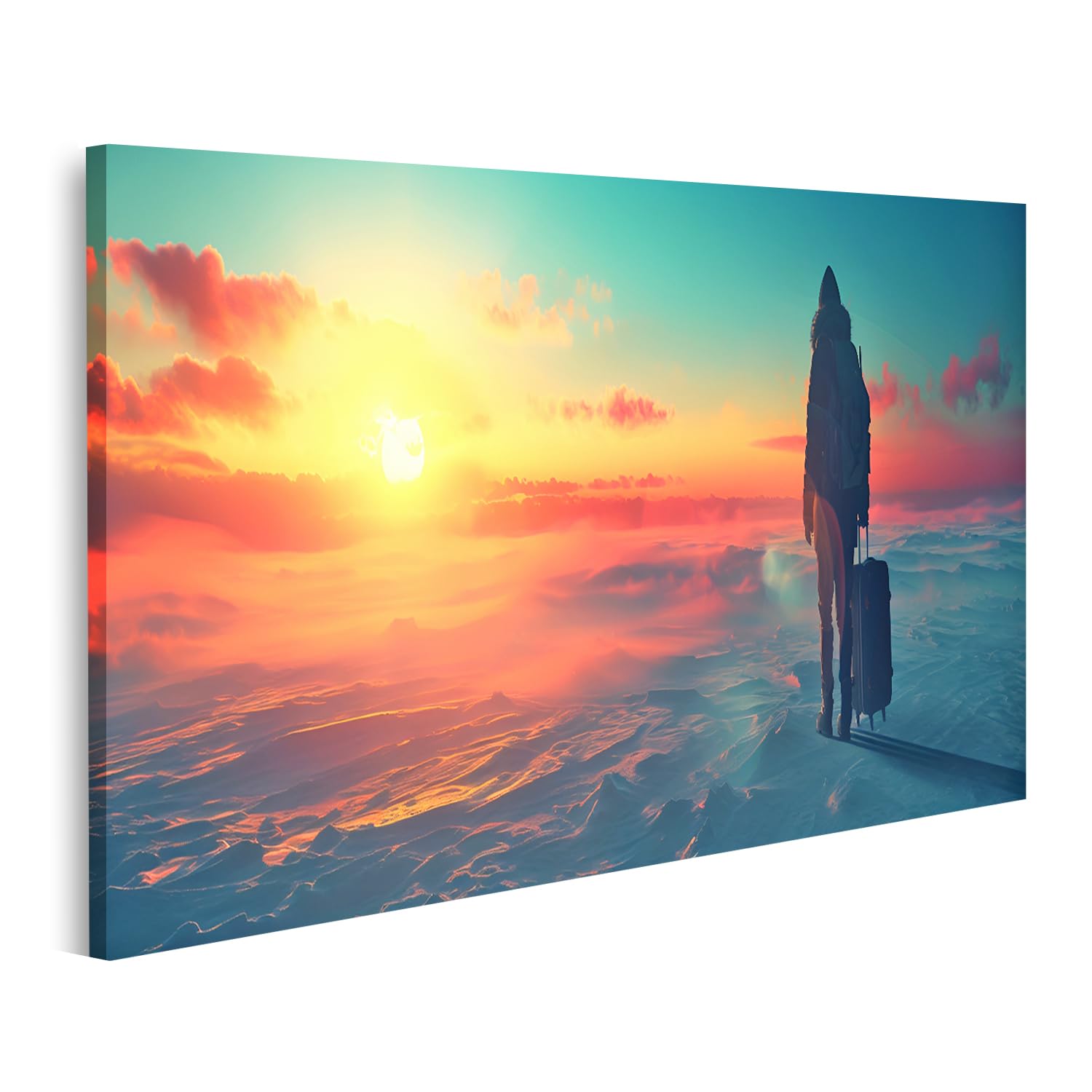 Épidémie de solitude technologique image sur toile islandburner pour bureau