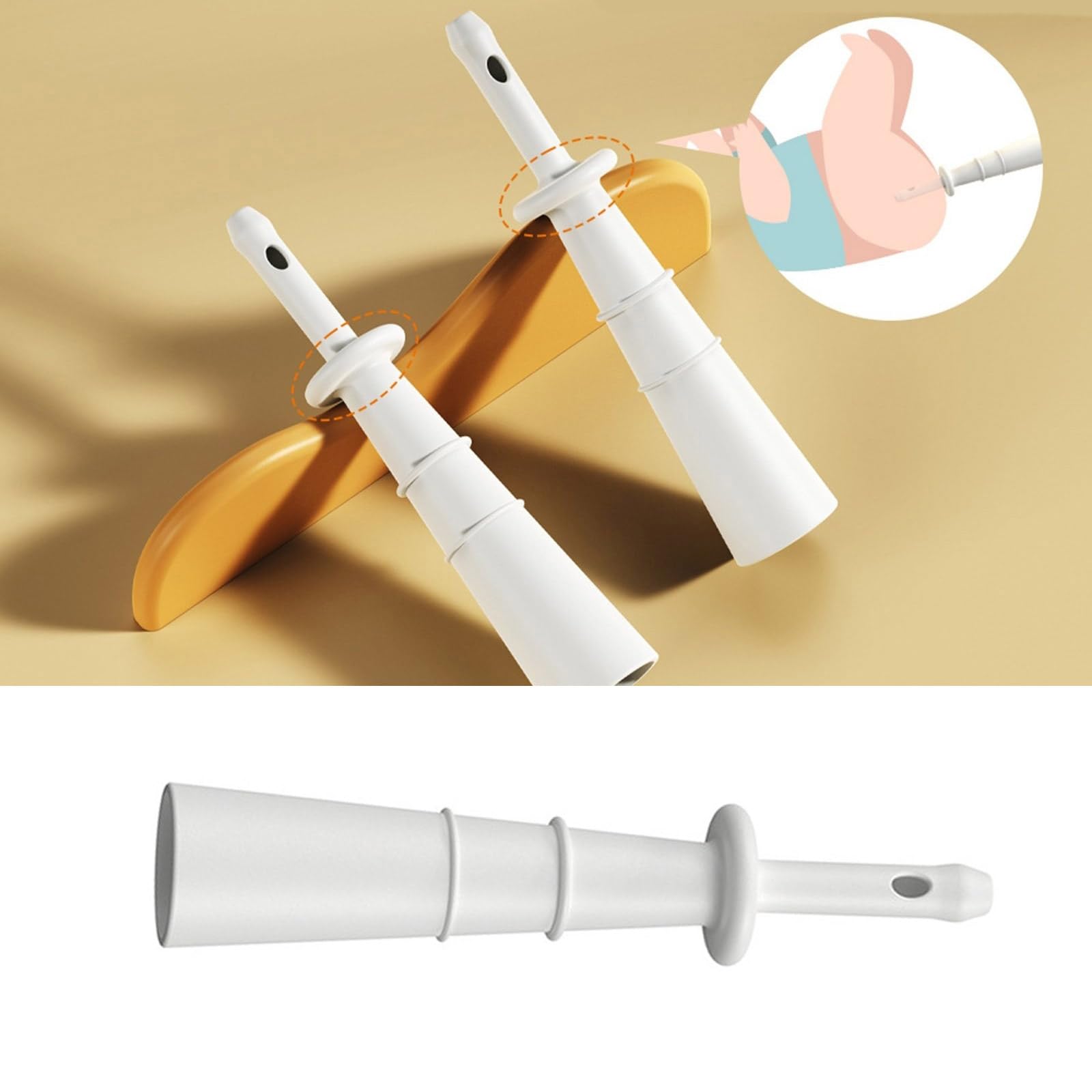 6pcs/Set Baby Exhaust Rod Relief Colic Relieving Stick Professional Essential Newborns Nursing Tool