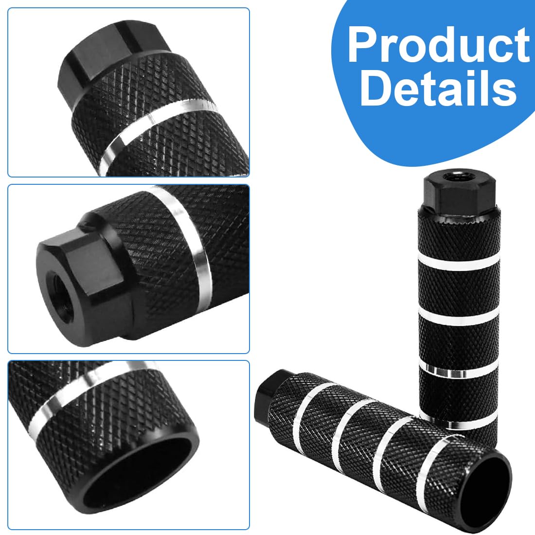 Pegs BMX TNSRAY En Alliage Aluminium - Repose-Pieds Antidérapants Pour Vélos BMX Et VTT