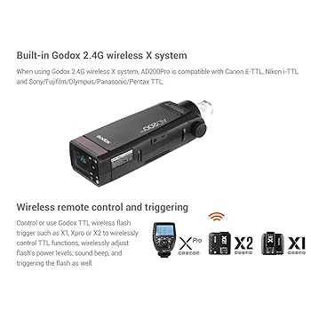 Godox AD200① Amazon.com : Godox AD200 Pro Godox AD200Pro Strobe Pocket