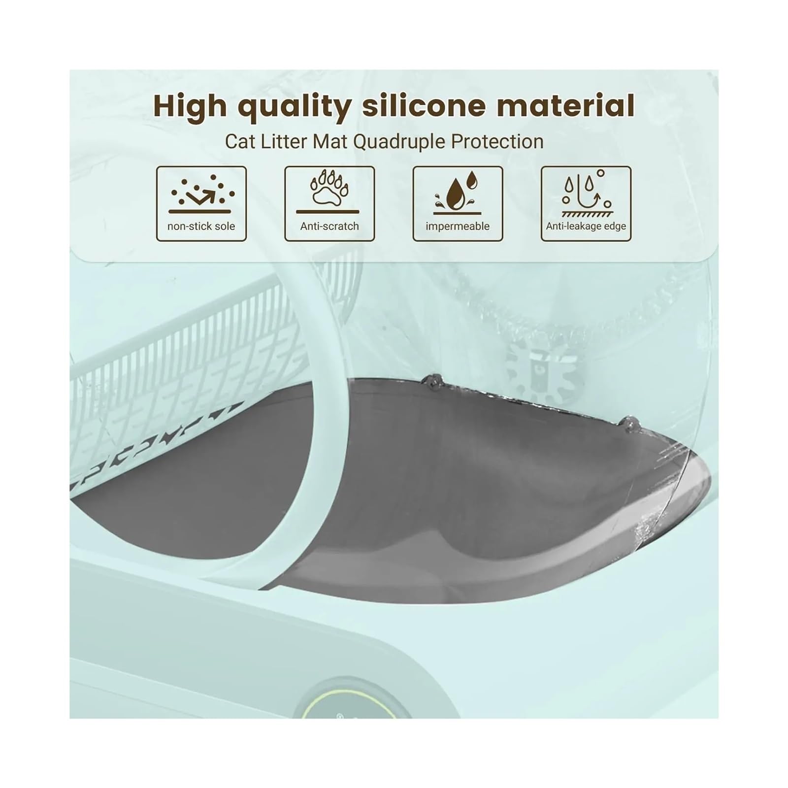 Alfombra de arena de silicona, compatible con Tonepie, caja 65L