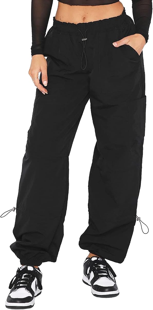Pantalón de carga DISCIPBUSH para mujer Pantalón de paracaídas holgado para mujer