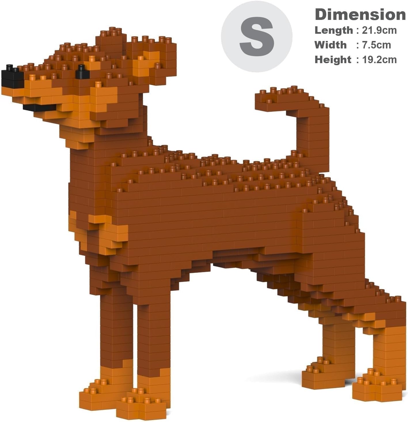 JEKCA Miniature Pinscher 01S-M02 | Dog Plastic Building Blocks | Age 14+