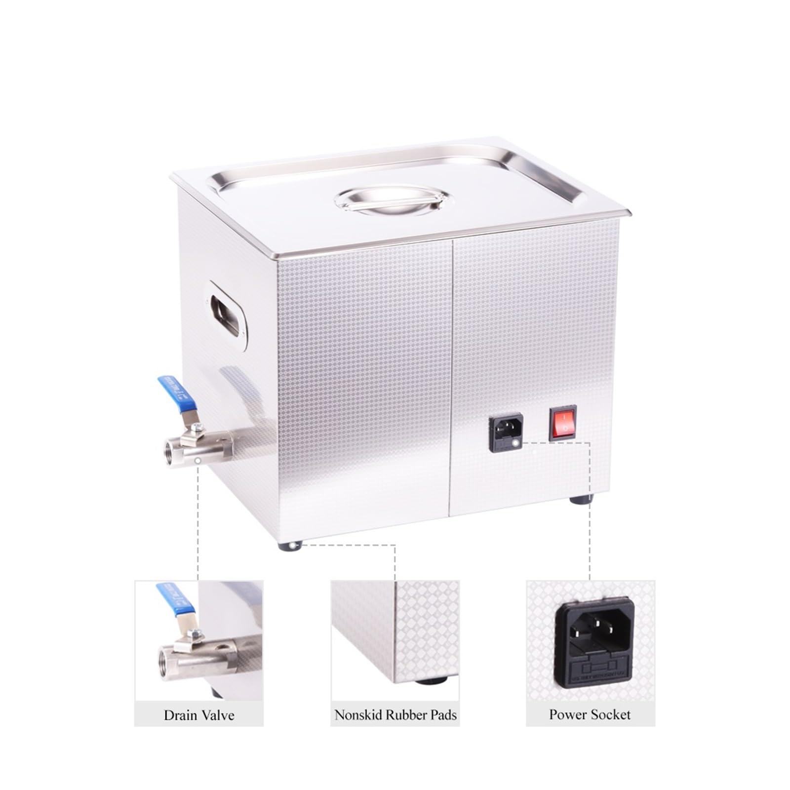Pulitore a ultrasuoni, Pulitore Ad Ultrasuoni Degassante Bagno 10L Stampo DPF PCB Pulizia A Gioielli Frequenza Spazzata Detergente For Laboratorio Odontotecnico