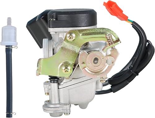 Miniatura 3 de Silscvtt Carburador de diámetro grande de 0.787 in de 50 cc y 100 cc de repuesto para scooter 139QMB 139QMA, ciclomotor, ATV motor de 4 tiempos GY6