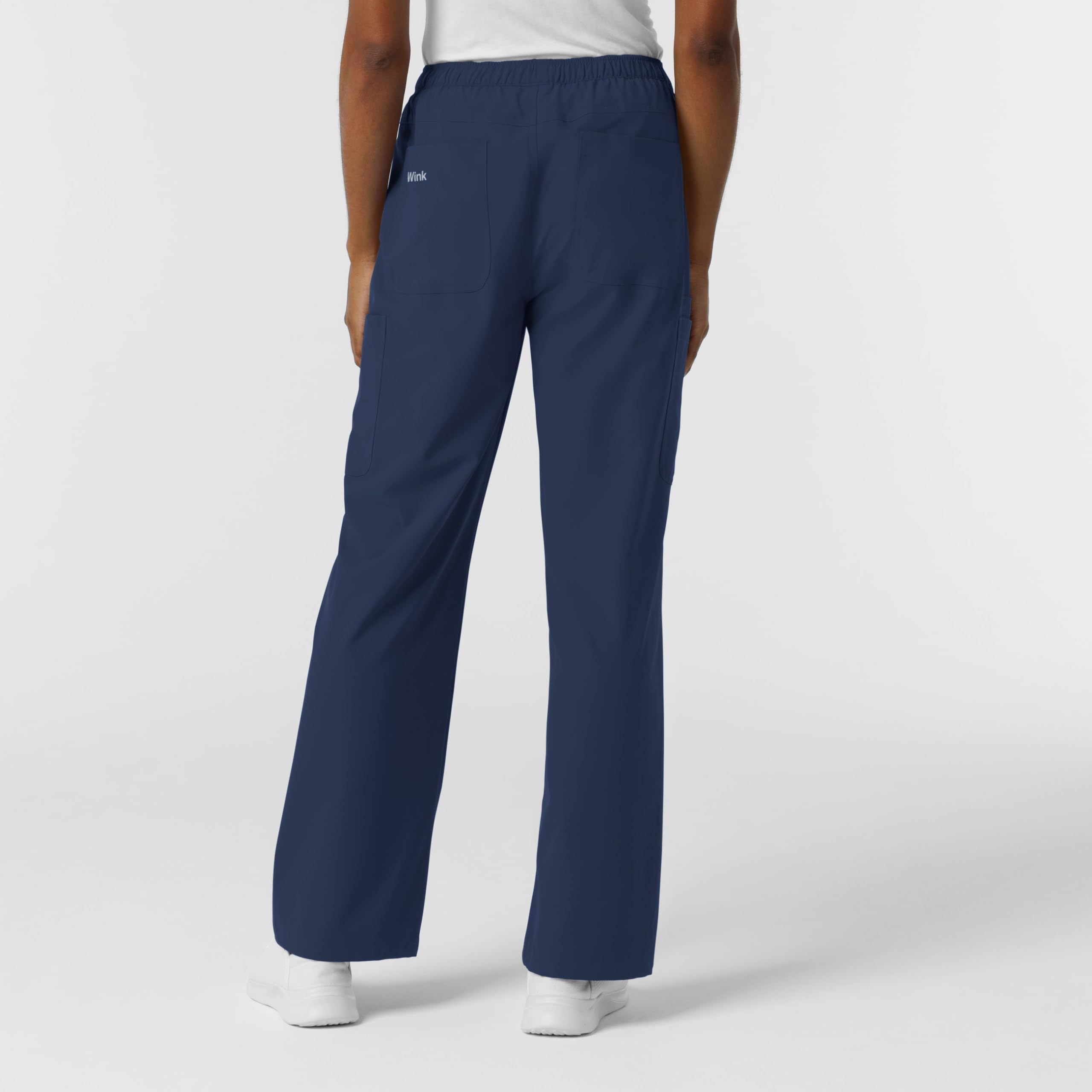 Wink NURTUR Scrubs for Women, Straight Leg Cargo Scrub Pant - Navy, XL
