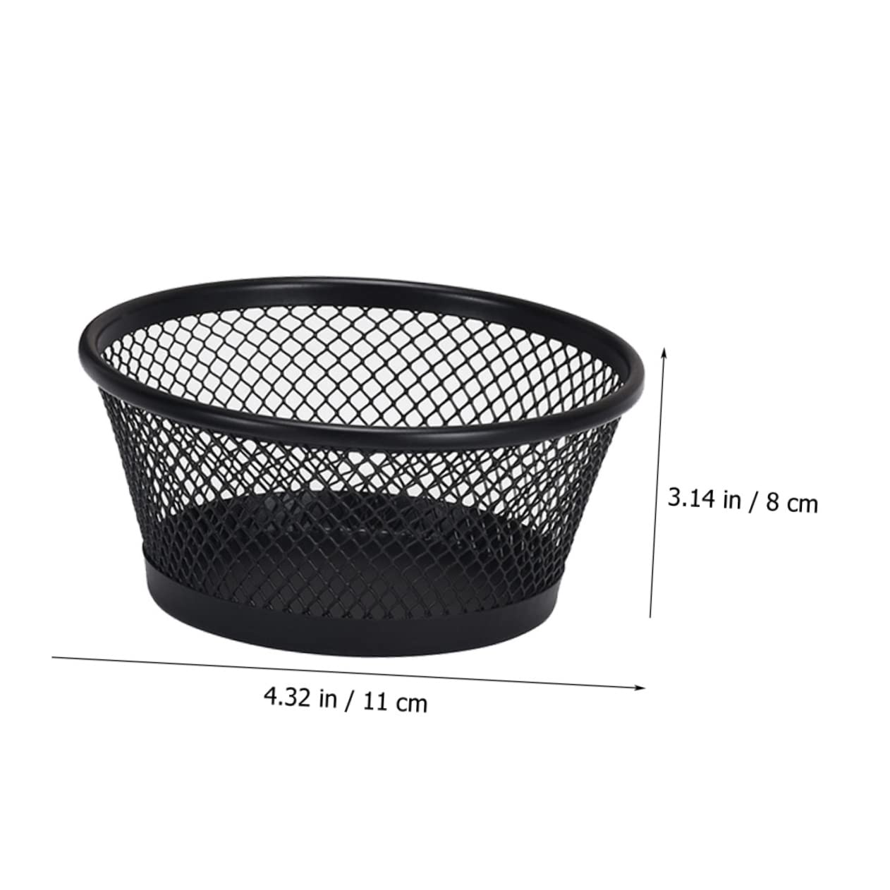 HOODANCOS Paperclip Organizer Mesh Paper Clip Basket Stackable Desk Paper Clip Holder Office Supplies Black Mesh