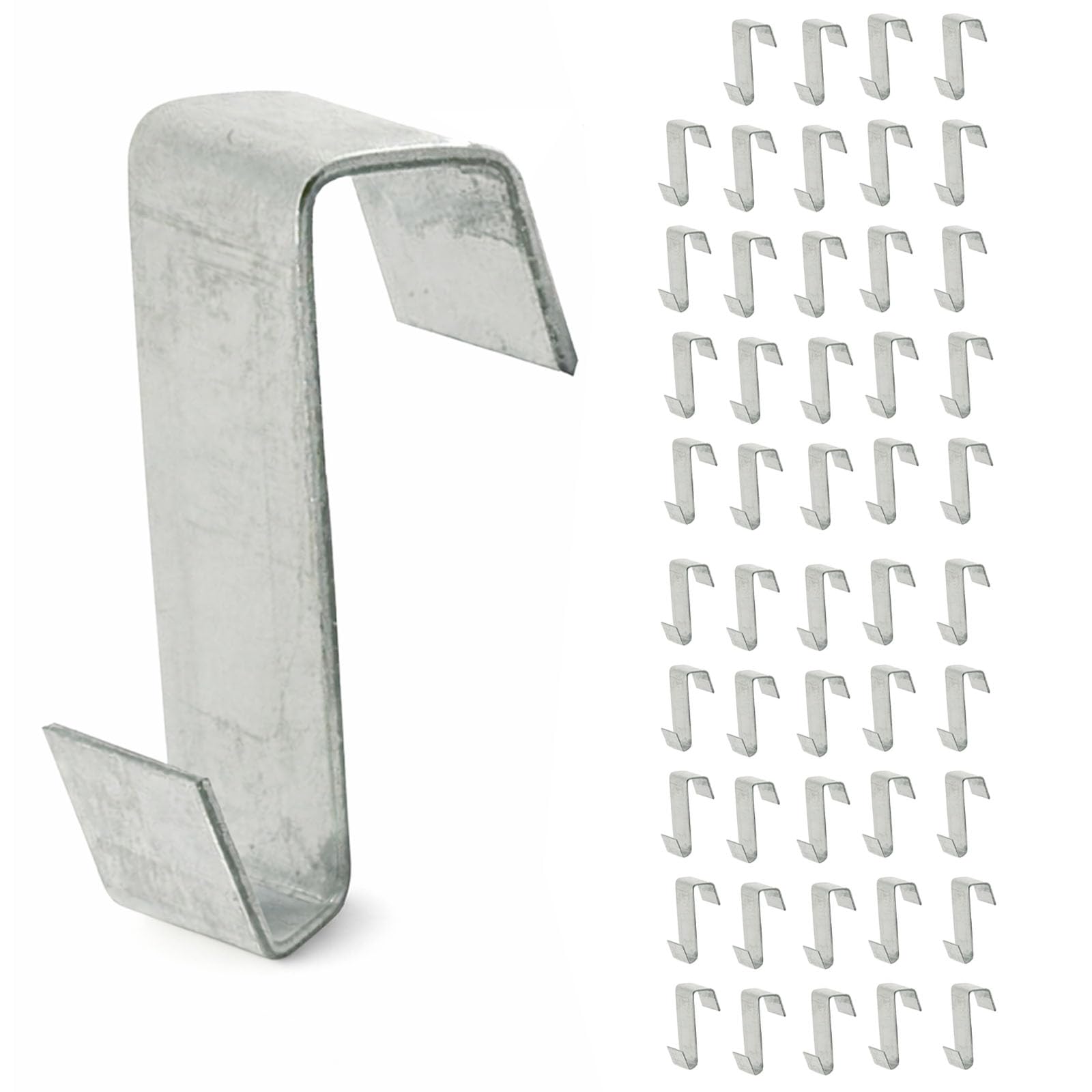 Spares2go Clear Greenhouse Z Clips Aluminium Glass Glazing Overlap Lap Clamp (10Mm, Pack Of 50)