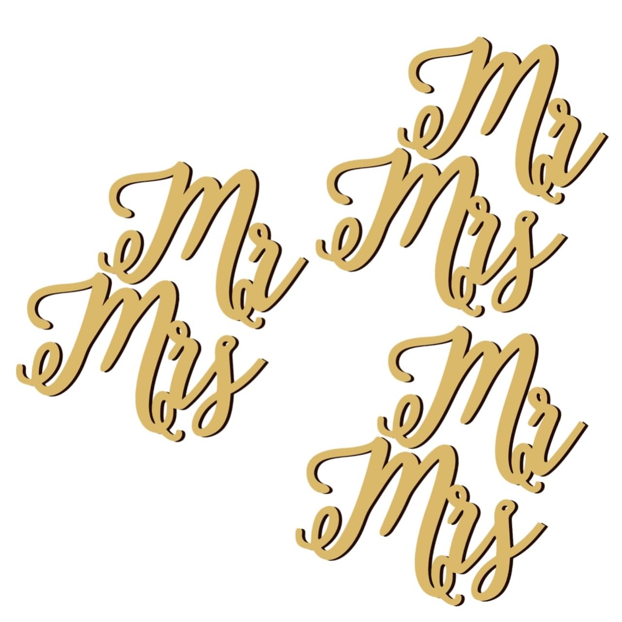 Ciieeo 3ensembles Décorations De Mariage Bois Pour Chaises Panneaux Suspendus Mr Mrs Ornements Élégants Pour Cérémonies Anniversaires Et Fêtes De Saint-valentin