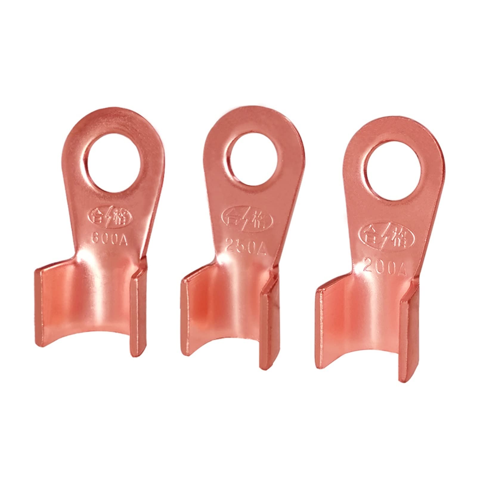 Cosses électriques à anneau, Borne à sertir en cuivre OT Non isolée, cosse à anneau, 10-400A, 10/50 pièces(100a,50pcs)