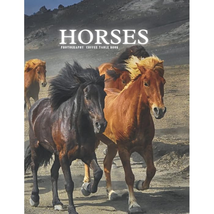 Buy Horses Photography Coffee Table Book For Nature Lovers and Seniors