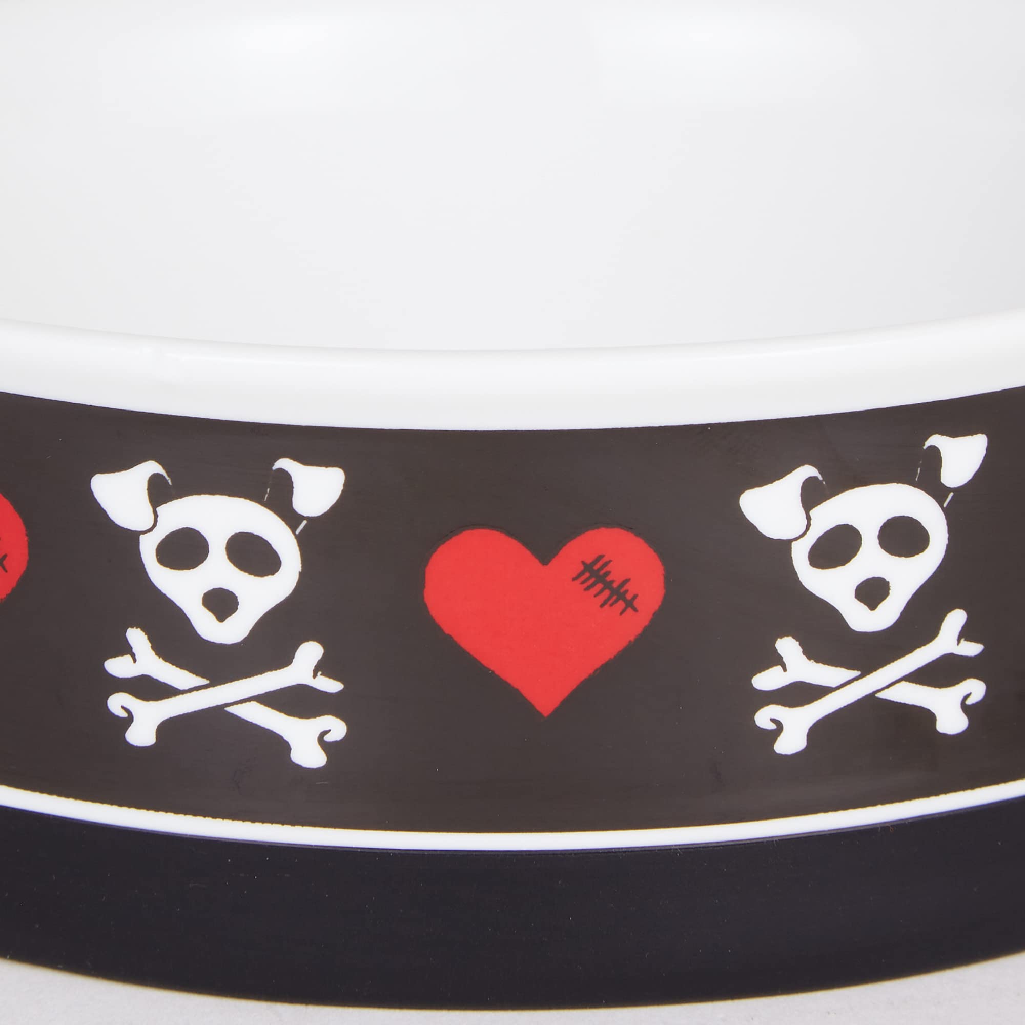 Bone Dry Ceramic Pet Collection, kleines Set, 10 x 5 cm, Bad to The Bone, 2 Stück