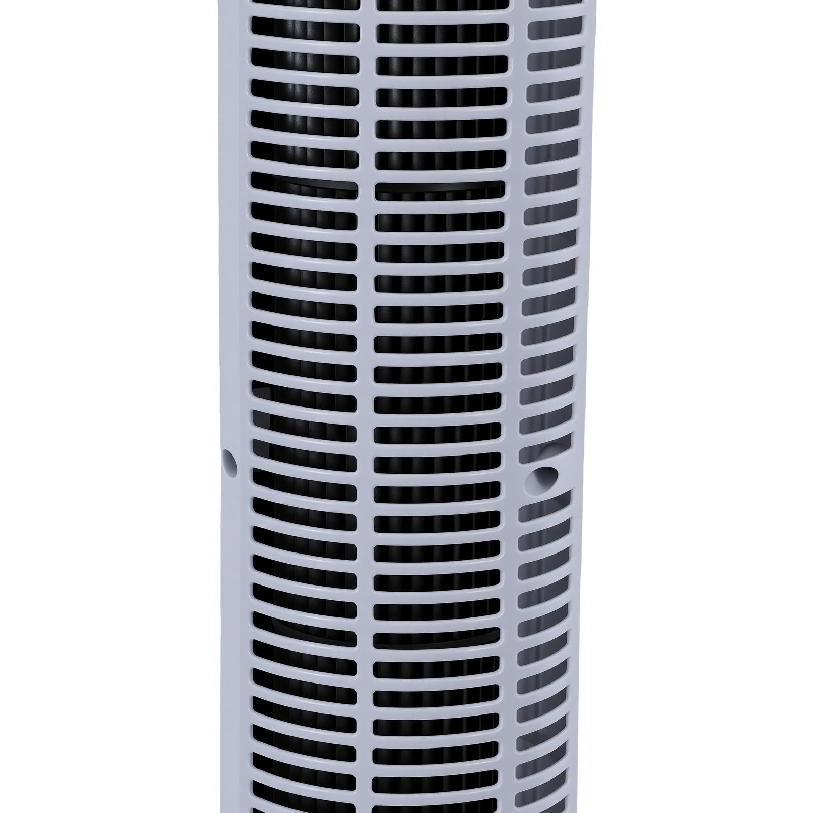 Qcwwy Wentylator Stołowy 45 W Wentylator Wieżowy z możliwością Podłączenia, Biały, 3 Poziomy Regulacji Prędkości, Funkcja Timera 7,5 godz., Cicha Praca, Bezpieczny Bezłopatkowy, do urządzeń Domowych