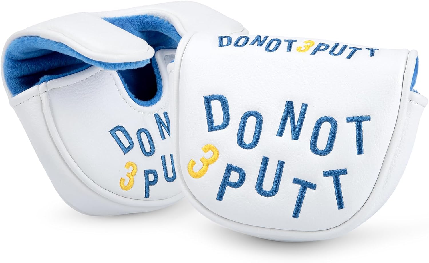 Golf Mallet Putter Cover Golf Putter Headcover with Strong Magnetic Closure Do Not 3PUTT Golf Putter Cover for DF3 Putter & OZ1 MEZZ 1 MEZZ1 MAX Putter