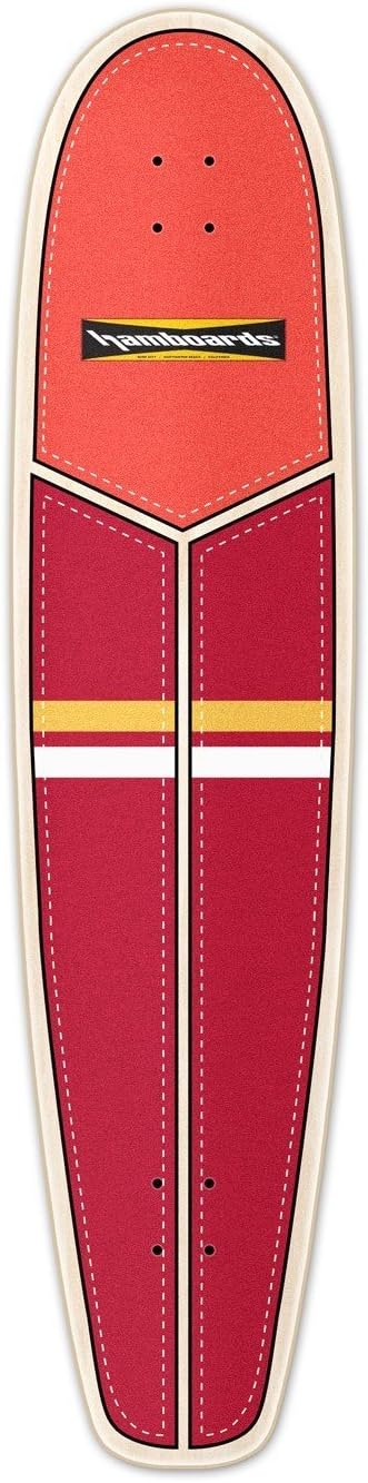 Hamboards Huntington Hop Surfskate Longboard Skateboard 45" with HST200 Trucks (Red/Orange)