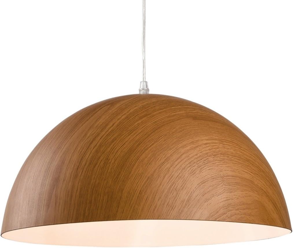 FirstlightProducts Forest Pendant, Metal, E27, 60 W, Brown Wood