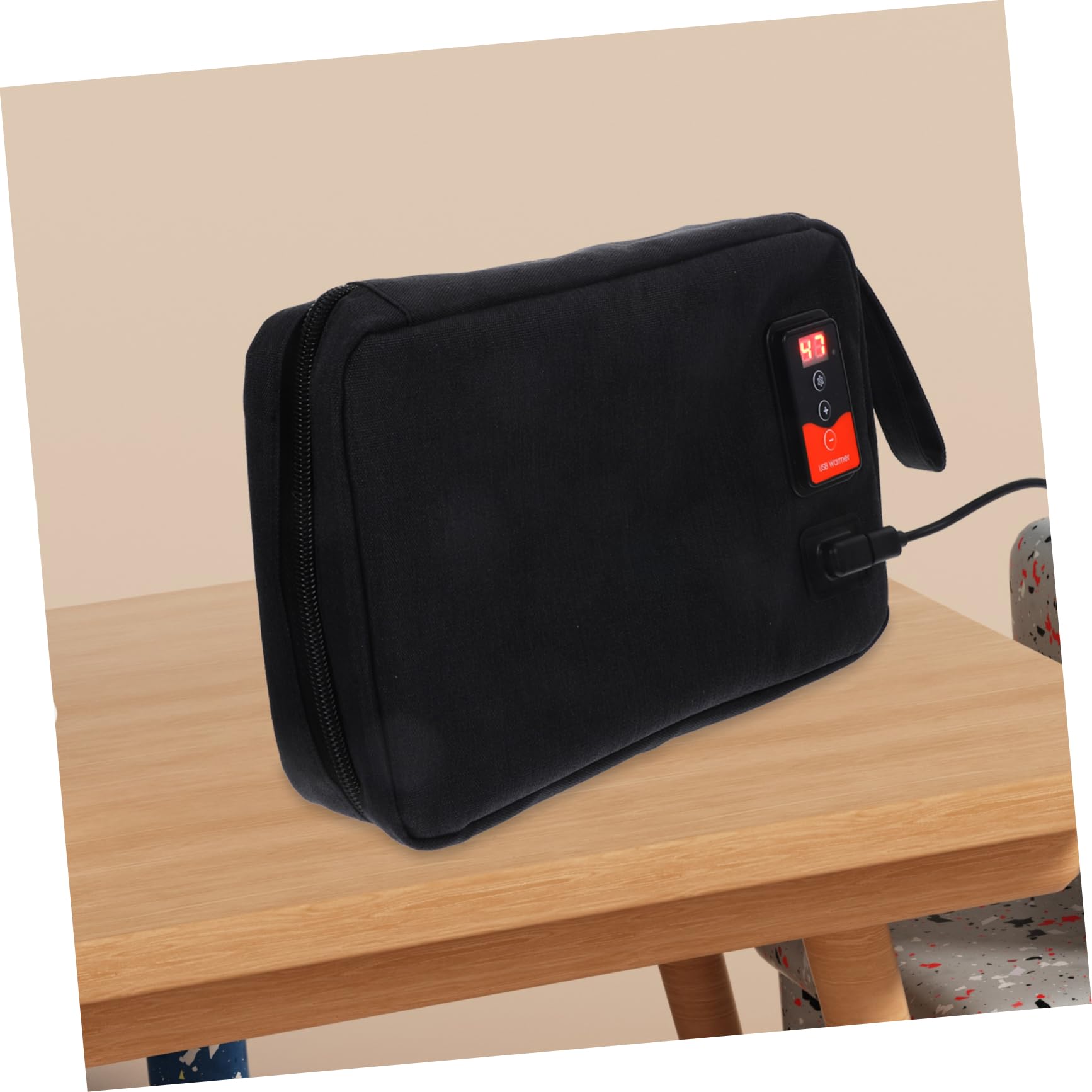 Zerodeko Tragbarer Feuchttücherwärmer für Babys mit Konstanter Temperatur und Wärmeerhalt Neopren Material Geeignet für Drinnen und Draußen USB Betrieben
